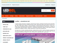 Tablet Screenshot of ledbel.pl